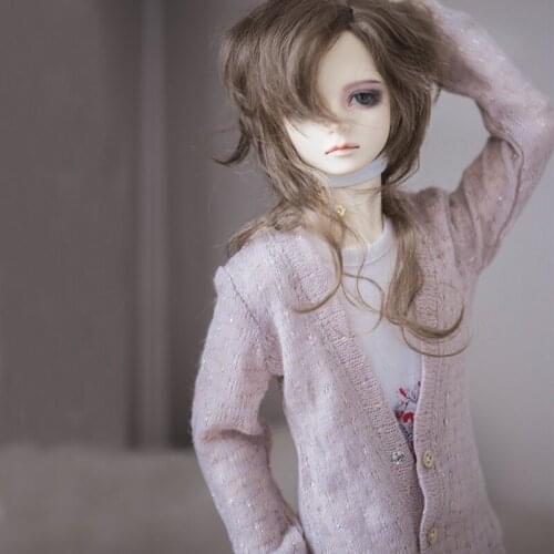 D03-P437 children toy BJD DD SD MSD 1/6 1/4 1/3 dolls clothes Pink cardigan jacket 1pcs
