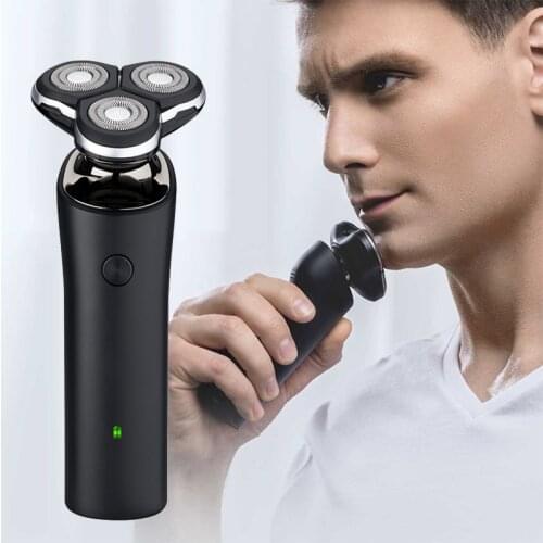 Electric Shaver S1 3D Rotary Men Razor USB Rechargeable Beard Trimmer 3 Floating Blades Wet And Dry Shaving Full Body Waterproof
