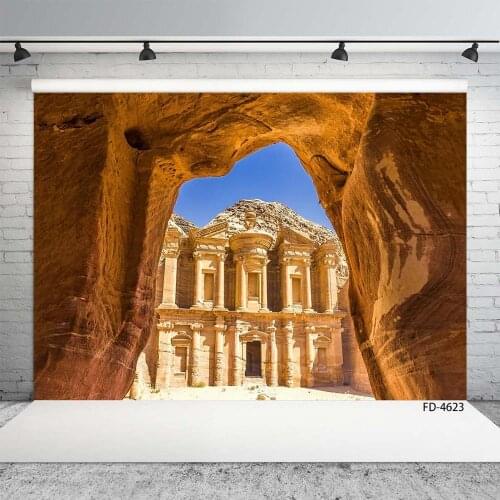 Ancient Pillars Building Photography Background Vinyl Cloth Backdrop for Children Baby Portrait Scenic Photophone Photo Studio