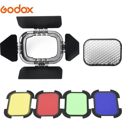 Godox AD200Pro Accessories S-R1 AK-R1 BD-07 H200R EC200 AD-P AD-L Flash Speedlight Adapter Barn Door Snoot Color Filter Reflecto