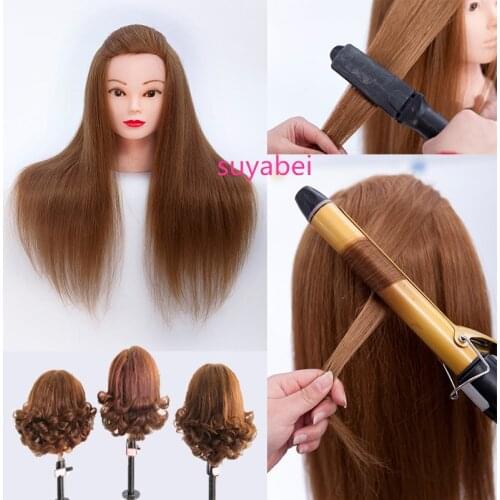 85% natural hairstyling head manikin head with human hair hairdressing mannequins mannequin head hairdresser head