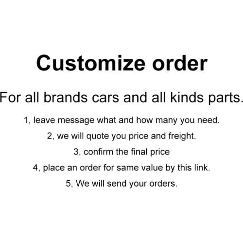 Customize for all brands cars parts by sea or air