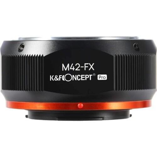 K&F Concept M42 to Fuji X Lens Mount Adapter for M42 Screw Mount Lens to Fujifilm Fuji X-Series X FX Mount Mirrorless Cameras wi