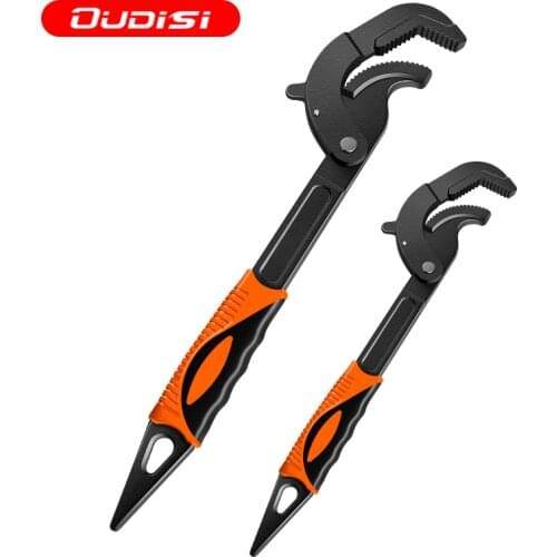 14-30 / 30-60mm Universal Key Pipe Wrench Open End Spanner Set High-carbon Steel Snap N Grip Tool Plumber Multi Hand Tool