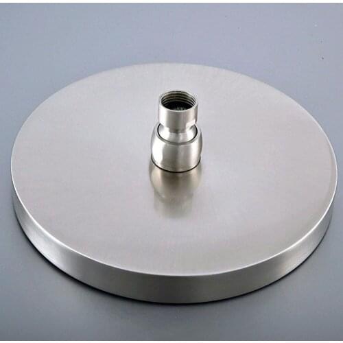 7.7" inch Nickle Brushed Brass Round Bath Rainfall Rain Bathroom Shower Head Bathroom Accessory (Standard 1/2") msh271