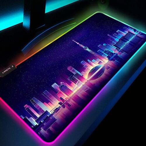 Rgb Mouse Pad Gamer Gloway Table Mat Desk Accessories Rugs Mouse Pads Gaming Rug Game Pad Backlit Mat Computer Mousepad for Pc