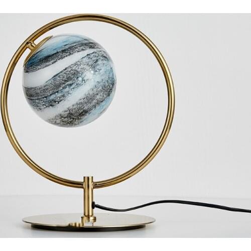 Post-Modern Luxury Atmosphere Desk Light Planet Nordic Design Individual Fashion Table Lamp for Living Room Decor Bedroom Study
