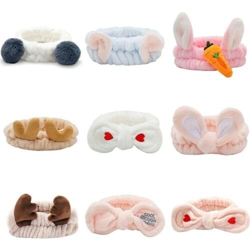 Hair Band Womens Simple Face Wash Antlers Apply A Facial Mask Hair Band for Washing Face Hair Tie Korean Headdress