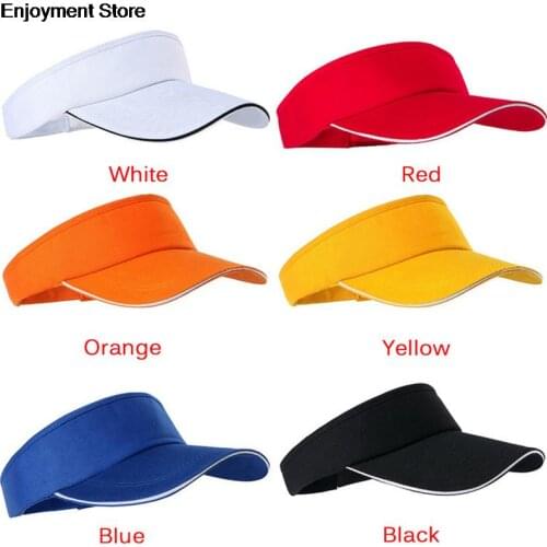 Adjustable Tennis Caps Men Women Sport Headband Classic Sun Sports Visor Hat Running Caps Tennis Beach Hat Outdoor Sports Hat