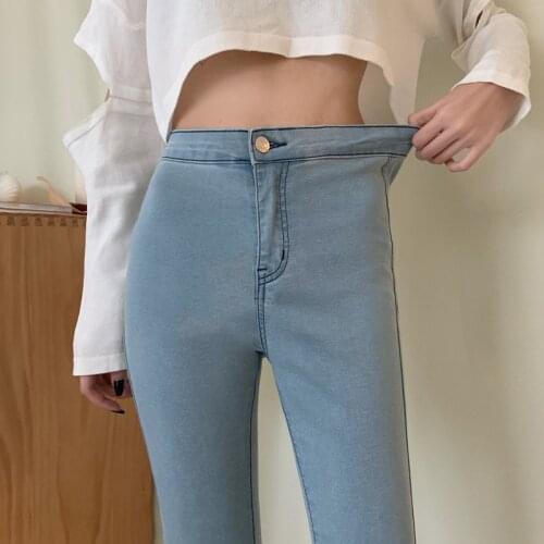 Streetwear high waist womens fashion jeans woman girls women pencil pants trousers female jean denim skinny mom jeans Plus size