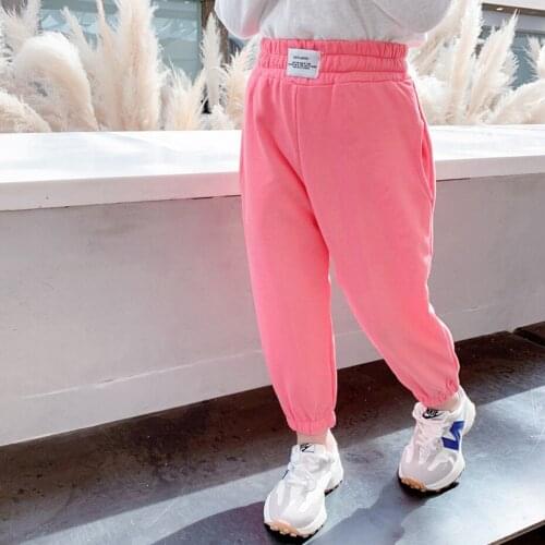 Pants For Girls Candy Color Childrens Trousers For Girls Casual Sport Pants Kids Spring Autumn Kids Clothes Girls