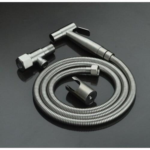 Toilet handheld cleaning woman booster washer nozzle spray gun gun stainless steel shower flower drying nozzle wall