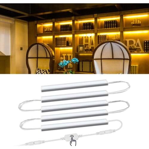 Smart LED Kitchen light Stepless Dimmable Bar lights Tube 30/40/50cm Night lamp Cabinet Wardrobe Bed Room Touch Sensor lighting