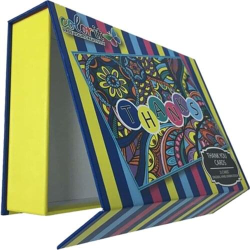 Handmade rigid cheapest hard cardboard pen box with insert