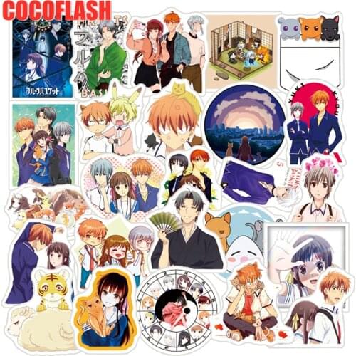 10/25 Pcs/lot Cartoon Mix Anime Fruits Basket Graffiti Waterproof Stickers For Diy Case Laptop Helmet Phone Skateboard Luggage