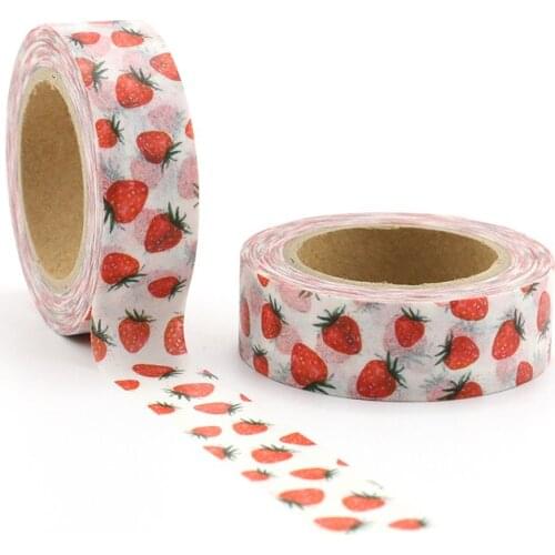 10pcs/lot Cute Kawaii Strawberry Decorative Adhesive Tape Washi Tape Masking Tape designer mask masking tape scrapbooking