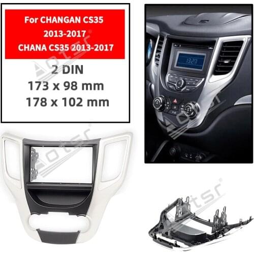 11-736 Car Radio Fascia Panel for CHANGAN CS35 2013+ / for CHANA CS35 2013+ Stereo Fascia Dash CD Trim Installation Kit