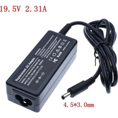 19.5V 2.31A 4.5*3.0mm AC to DC Power Charger Adapter Powerr Supply Charging Adaptor Converter for DELL LCD Monitor 45W