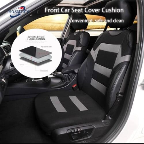 2 Pieces Set T Shirt Design Front Car Seat Cover Universal Fit Car Care Coves Seat Protector for Car Seats Polyester Fabric