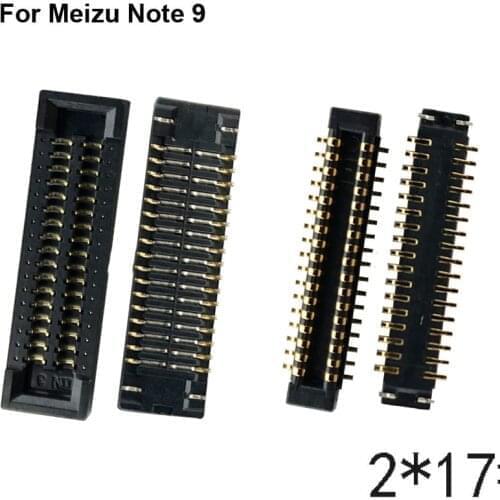 2pcs FPC connector For Meizu Note 9 M192 LCD display screen on Flex cable on mainboard motherboard for Meizu M9 M 9 Note