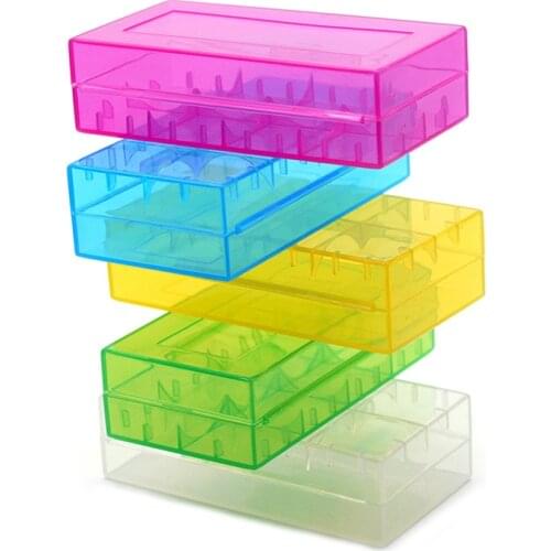 5 Color New Hard Plastic Holder Storage Box Case Colorful Protective For 18650 CR123A 16340 Battery Wholesale