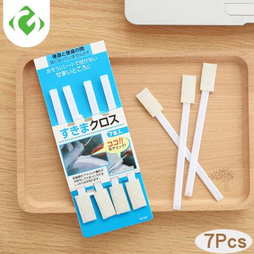 7pcs/set Small Gap Wash Brush Groove Cleaning Brush Non-woven Computer Keyboard Clean Brush Toilet Corner Brushes Window Cleaner