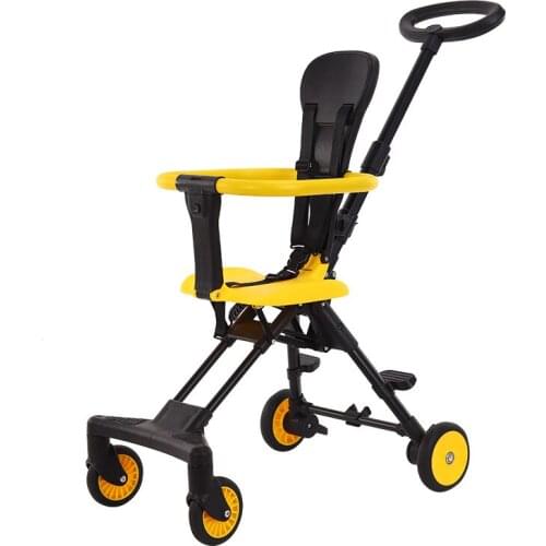 Childrens tricycle two-way enlargement and widening baby stroller is convenient to carry, foldable and portable baby stroller