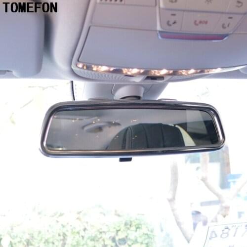 For Benz GLC Class X205 GLC200 GLC250 GLC300 2015 2016 ABS Matte Car Styling Inner Rearview Rear View Mirror Cover Trim 1piece