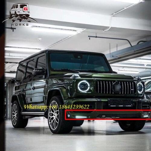 G class W464 G63 front lip W463A B design front bumper lip for G500 G63 2018-2020y B800 style front lip PP