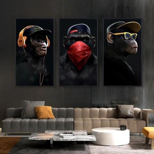 Modern art interesting orangutan high-definition print on canvas art murals and posters for home decoration frameless paintings