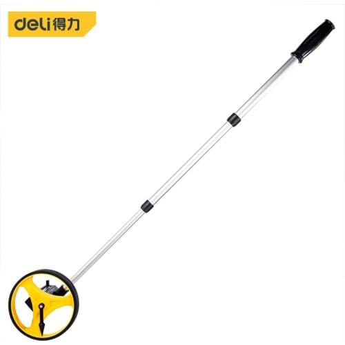 Deli Mechanical Wheel Range Finder Construction Level Machine Goniometer Electronic Measuring Instruments Circular Roller