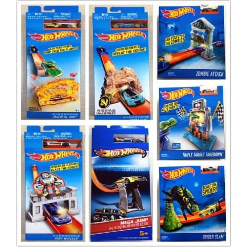 Hot Wheels 2018 track ESS BSC Pop-up launch Model Car Kids Toys For Children Diecast Brinquedos Hotwheels Birthday Gift BLR01