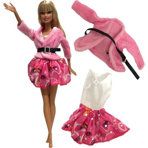 NK Newest Doll Dress Beautiful Handmade Party ClothesTop Fashion Dress For Barbie Noble Doll Best Child Girls Gift 245A 11X
