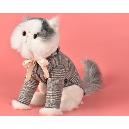 2020 Pet Clothing Plush Autumn Winter Thickening Knitted Vest V-neck Vest Dog Halloween Costume Dog Winter Jacket Accessories