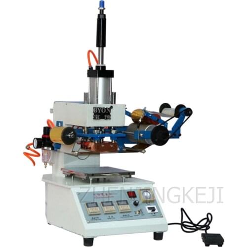 Pneumatic Bronzing Machine High Precision Small Fully Automatic Leather Hot Stamping Machine Marking Machine Coding Machine