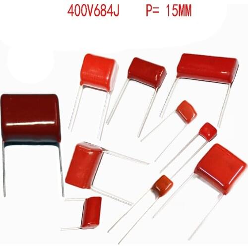 New 20PCS CBB22 400V684J pitch 15MM 0.68UF 680nf 684 400V CBB Polypropylene film capacitor
