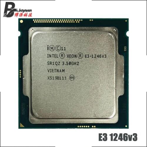 Intel Xeon E3-1246 v3 E3 1246v3 E3 1246 v3 3.5 GHz Quad-Core Eight-Thread 84W CPU Processor LGA 1150