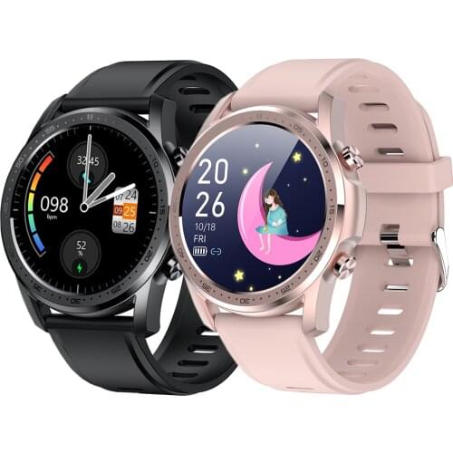 Full Touch Thermometer Smart Watch Heart Rate Fitness Tracker Men Push Smartwatch for Xiaomi Waterproof 2021 Women Bracelet Band