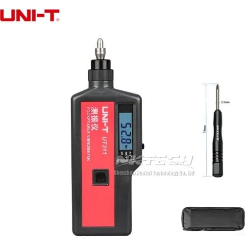 UNI-T UT311 Vibration Analyzer Tester LCD Vibrometer Meter Acceleration Velocity Displacement Measure All in one High Precision