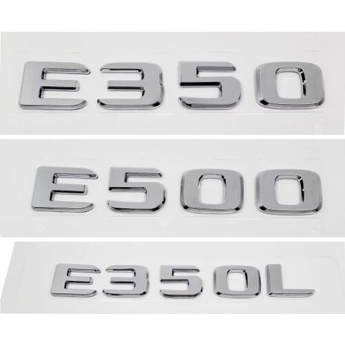 Exterior Accessories For Mercedes Benz E Class amg E350 E350L E500 W251 W203 W205 Car Sticker Emblem Badge Number Letter Decals
