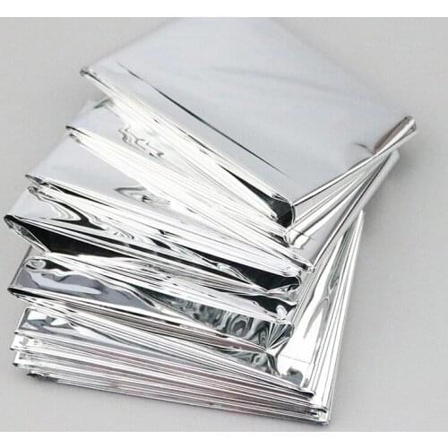 Waterproof Disposable Outdoor Survival Emergency Survival Rescue Space 210*140CM Foil First Aid Foil Thermal Blanket Accessory