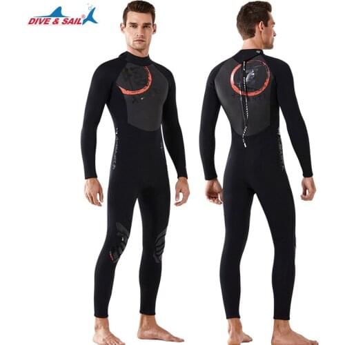 Womens and Mens 3mm Neoprene Full Body Wetsuit –Long Sleeve Jumpsuit One Piece SURFING, Water Sports, Scuba Diving, Snorkeling