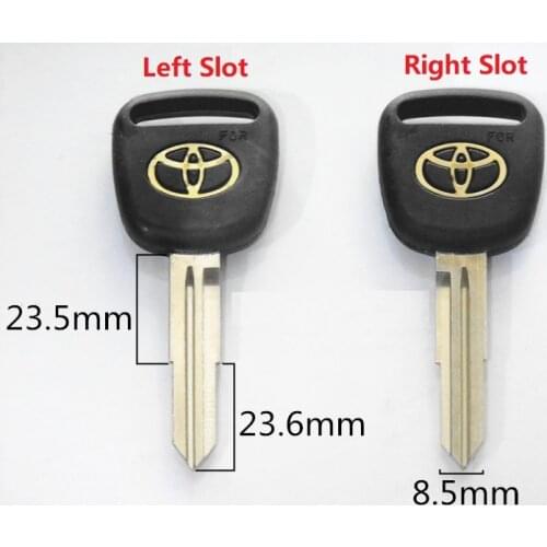 10pcs/lot Copper standard TOY 3 blank key Left and Right Slot