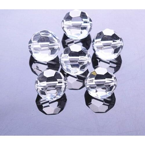 1000pcs/lot Good Quality Clear Colors 10mm Crystal Glass Faceted Round Beads Diy Jewlery For Crystal Chandelier Lamp Parts