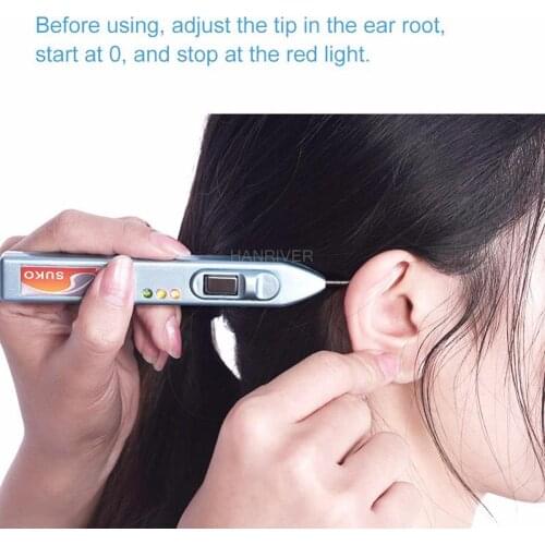 100A Auricularpoints Acupuncture Point Search Ear Detection Pen Ear Acupoint Search Ear Auriculotherapy Vaccaria Seeds