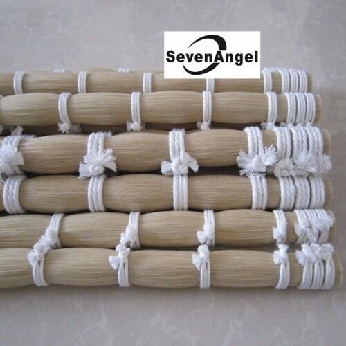 250g High Quality Natural White Mongolia Stallion Horsetail in Bulk Violin Bow Hair Viola/cello Bow Hair 80-85cm