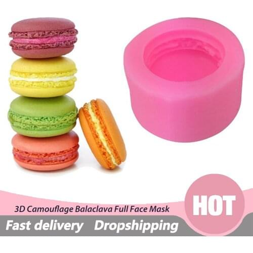 3D Stereo Macaron Style Silicone Mold DIY Handmade Soap Candle Mold Fondant Cake Mold Chocolate Mold