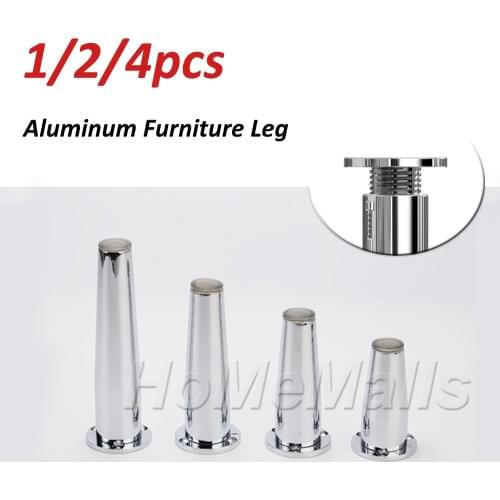 4pcs Metal Adjustable Furniture Legs Replacement for Sofa Office Table Couch Cabinet TV Stand Legs Zinc Alloy Furniture Feet