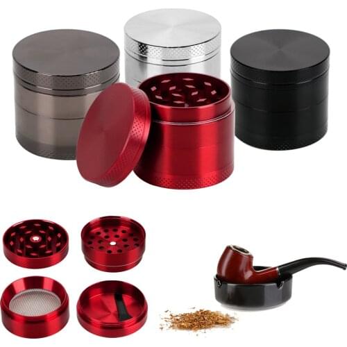 4-layers Herb Cutter Zinc Alloy Tobacco Grinder Mini Portable Spice Weed Cutter Cigarette Gadget Smoking Pipe Accessories