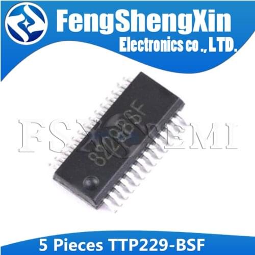 5pcs/lot TTP229-BSF SSOP28 TTP229 SSOP 8229BSF SOP 16 KEYS OR 8 KEYS TOUCH PAD DETECTOR IC